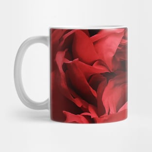 Romantic Dark Red Crimson Rose Pattern Mug